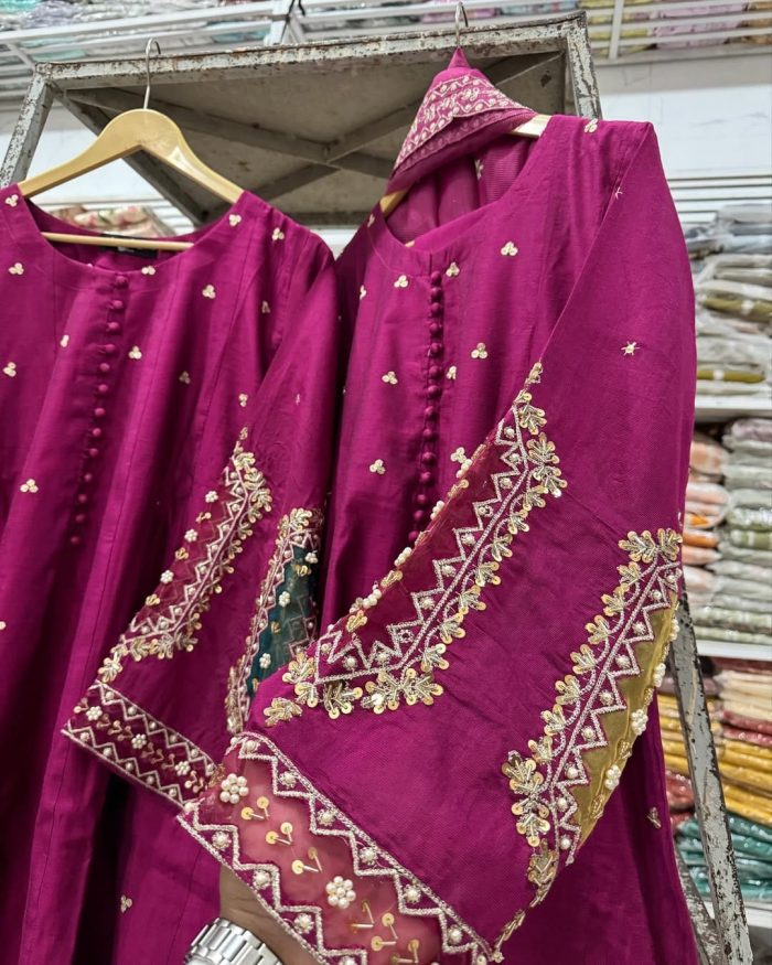 Luxury Embroidered Fancy Three pices Collection - Image 3
